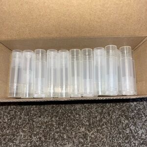 Clear Plastic Lipstick/Lip balm tubes